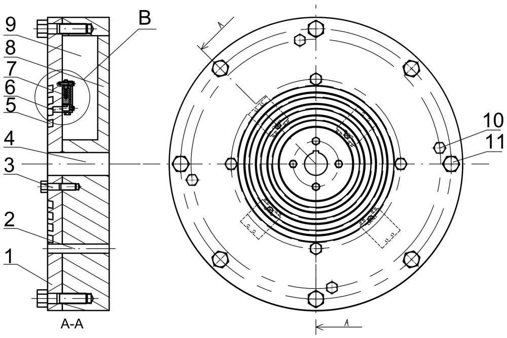 一種注液式轉子動平衡頭結構